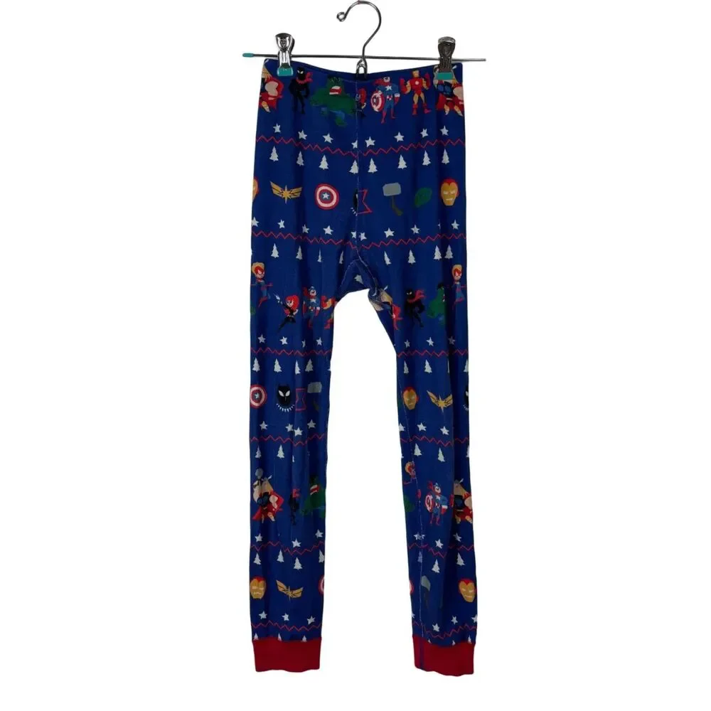 Hanna Andersson Blue Marvel Superheroes Pajama Pants Boys US 8